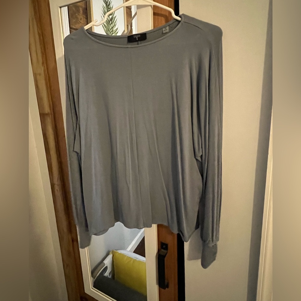 Light blue long sleeve.